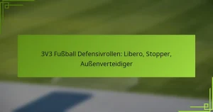 3V3 Fußball Defensivrollen: Libero, Stopper, Außenverteidiger