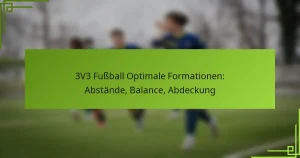 3V3 Fußball Optimale Formationen: Abstände, Balance, Abdeckung