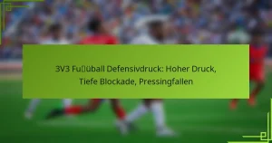 3V3 Fußball Defensivdruck: Hoher Druck, Tiefe Blockade, Pressingfallen